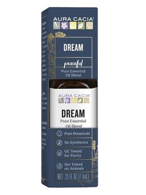 Aura Cacia Dream Pure Essential Oil Blend 0.25 oz 3 Pack New Sealed Aromatherapy